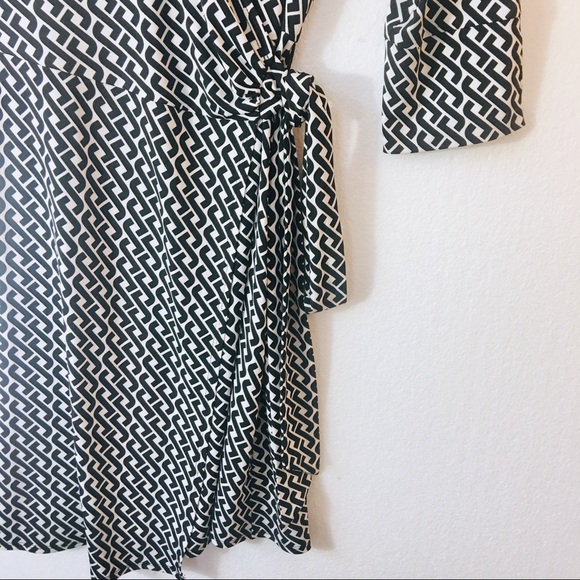 Celtic Braid Wrap Shirt Dress laundry shelli segal - Picture 4 of 8